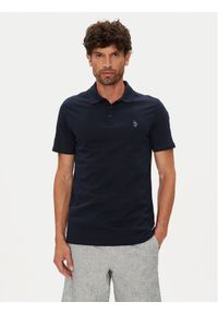 U.S. Polo Assn. Polo MUP3780 Granatowy Regular Fit. Typ kołnierza: polo. Kolor: niebieski. Materiał: bawełna