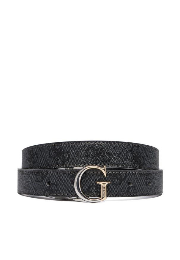 Guess Pasek Damski BW9325 P6115 Czarny. Kolor: czarny. Materiał: skóra