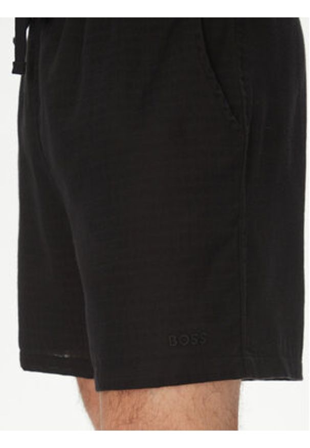 BOSS Szorty materiałowe 50540134 Czarny Regular Fit. Kolor: czarny. Materiał: bawełna