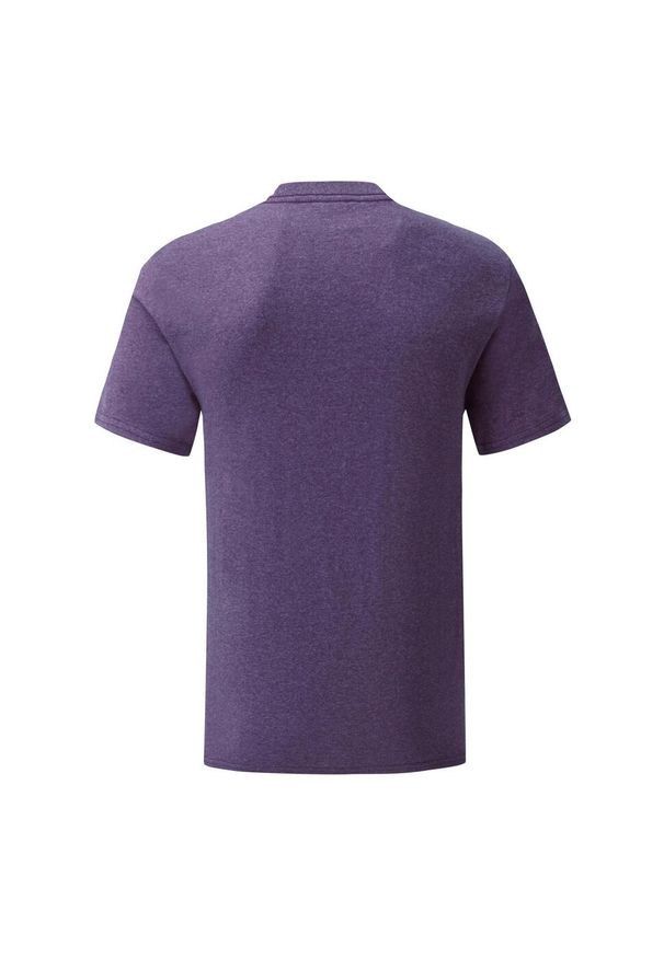 FRUIT OF THE LOOM - Koszulka Unisex Dla Dorosłych Iconic Heather. Kolor: fioletowy