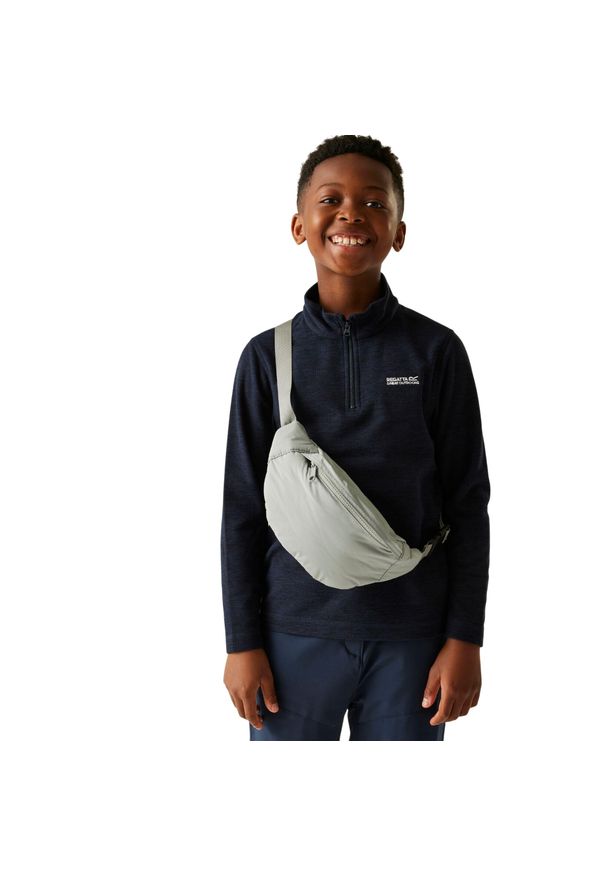 Regatta - Polarowy Top Dziecięcy Krótki Suwak Hot Shot. Kolor: niebieski. Materiał: polar. Długość: krótkie. Sezon: zima. Sport: turystyka piesza