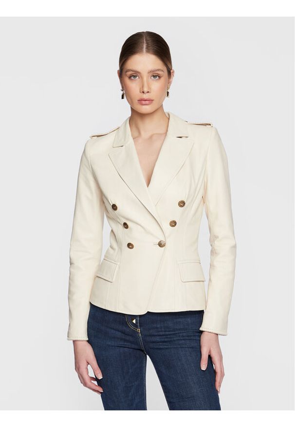 Kurtka skórzana Elisabetta Franchi. Materiał: skóra