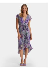 Swing Sukienka letnia 5AG14300 Fioletowy Regular Fit. Kolor: fioletowy. Materiał: syntetyk. Sezon: lato