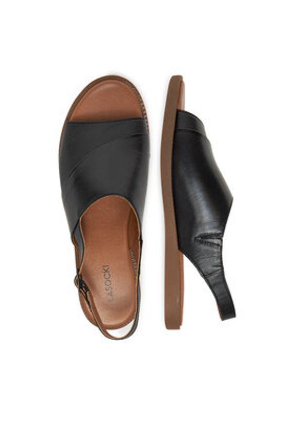 Lasocki Sandały WI23-3096-08 Czarny. Kolor: czarny. Materiał: skóra