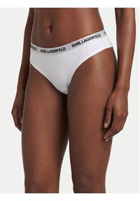 Karl Lagerfeld - KARL LAGERFELD Komplet stringów B1W47031 Biały. Kolor: biały. Materiał: bawełna #4