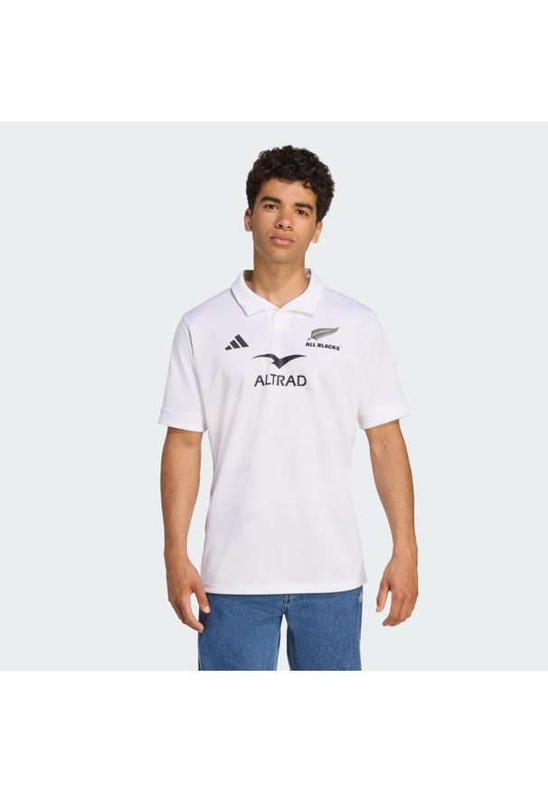 Adidas - Koszulka wyjazdowa All Blacks. Kolor: biały. Sport: piłka nożna