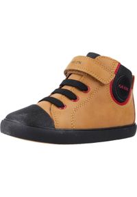 Geox - Buty GEOX B GISLI BOY Brązowy. Kolor: brązowy. Materiał: syntetyk, tkanina. Sport: turystyka piesza