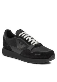 Emporio Armani Sneakersy X3X058 XN730 00002 Czarny. Kolor: czarny. Materiał: materiał #2