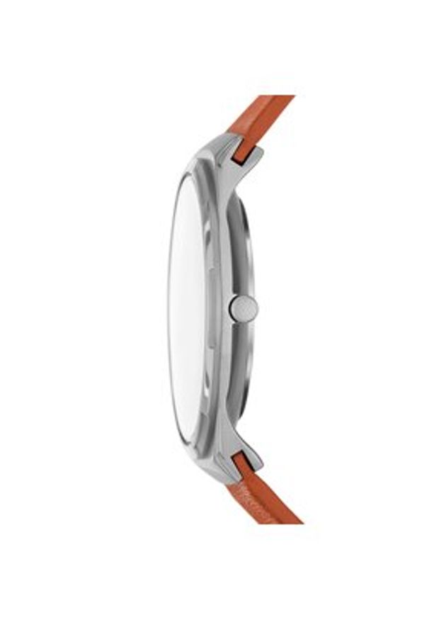 Skagen Zegarek Melbye Titanium SKW6906 Brązowy. Kolor: brązowy. Materiał: skóra