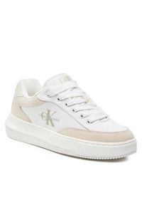 Calvin Klein Jeans Sneakersy Chunky Cupsole Lace Skater Btw YW0YW01452 Biały. Kolor: biały