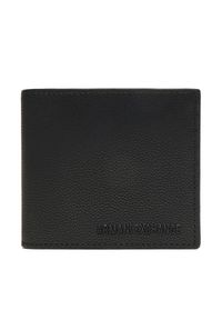 Duży Portfel Męski Armani Exchange. Kolor: czarny