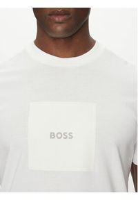 BOSS T-Shirt Logo 50538096 Biały Regular Fit. Kolor: biały. Materiał: bawełna #4