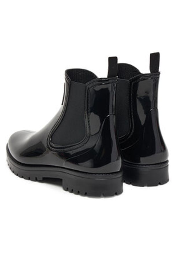 Hugo - HUGO Kalosze Tabita Rain Bootie 50498397 Czarny. Kolor: czarny. Materiał: syntetyk