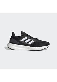 Adidas - Buty do biegania adidas Pureboost 22. Kolor: czarny, szary, wielokolorowy. Materiał: materiał