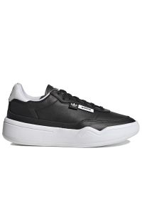 Adidas - Buty adidas Originals Her Court GW8213 - czarne. Okazja: na spacer, do pracy. Zapięcie: sznurówki. Kolor: czarny. Materiał: guma, materiał, skóra. Szerokość cholewki: normalna. Sport: turystyka piesza