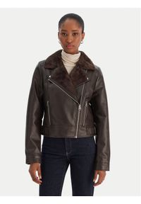 Vero Moda Kurtka z imitacji skóry Hailey 10250405 Brązowy Regular Fit. Kolor: brązowy. Materiał: skóra #1