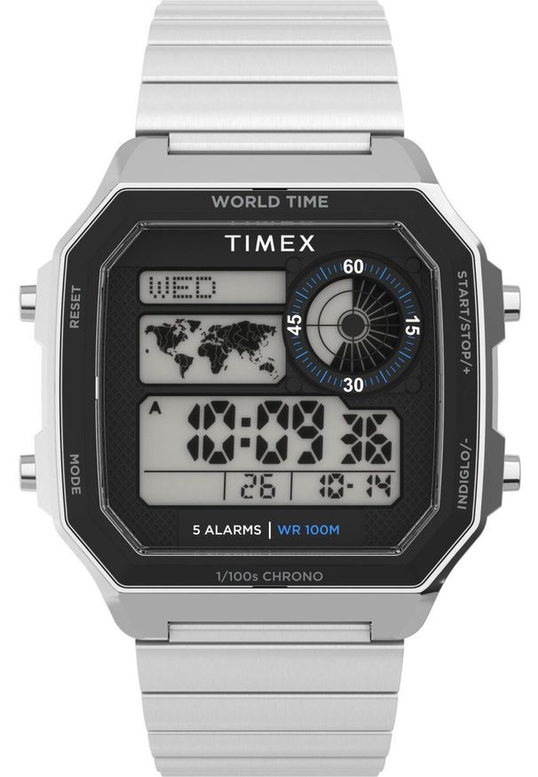 Zegarek Timex Zegarek męski Timex TW5M68900 srebrny. Kolor: srebrny