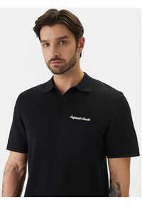 Jack & Jones Polo Norrebro 12297926 Czarny Relaxed Fit. Typ kołnierza: polo. Kolor: czarny. Materiał: bawełna #4
