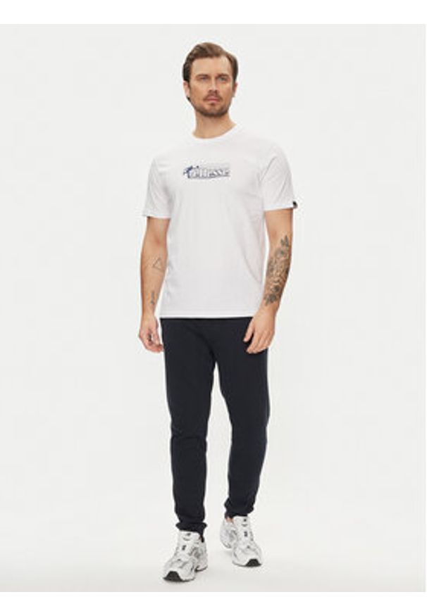 Ellesse T-Shirt Compellioni SHV20123 Biały Regular Fit. Kolor: biały. Materiał: bawełna