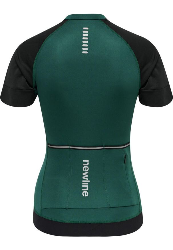 NewLine - Damski dżersej z pełnym zamkiem błyskawicznym Newline Core. Kolor: zielony. Materiał: jersey. Sport: kolarstwo