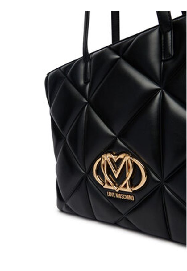 Love Moschino - LOVE MOSCHINO Torebka JC4120PP1OLC0000 Czarny. Kolor: czarny. Materiał: skórzane