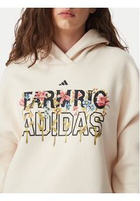Adidas - adidas Bluza Farm Rio Hoodie KR0253 Kremowy Regular Fit. Kolor: kremowy. Materiał: bawełna #5