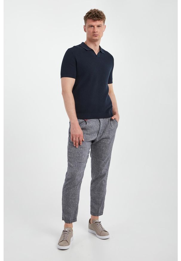 JOOP! Jeans - Polo męskie dzianinowe Adrianor JOOP! JEANS. Typ kołnierza: polo. Materiał: dzianina