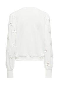 only - ONLY Bluza Femme 15315687 Biały Regular Fit. Kolor: biały. Materiał: syntetyk, bawełna #4
