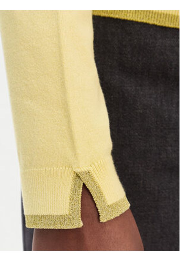 Liu Jo Kardigan WA6280 MS49I Żółty Regular Fit. Kolor: żółty. Materiał: wiskoza