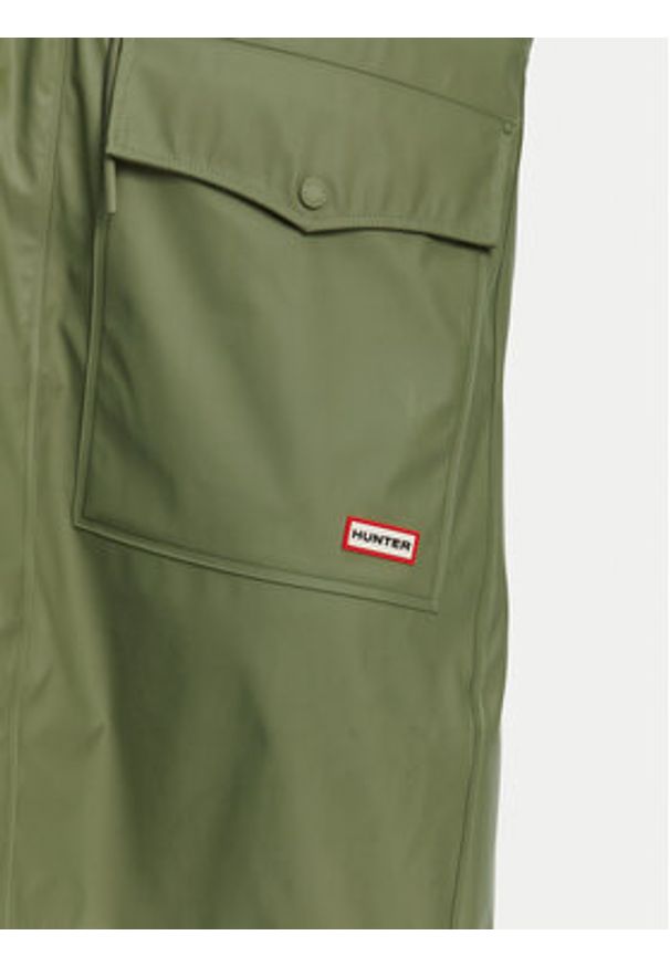 Hunter Parka Janna HARW0021242 Khaki Regular Fit. Kolor: brązowy. Materiał: syntetyk