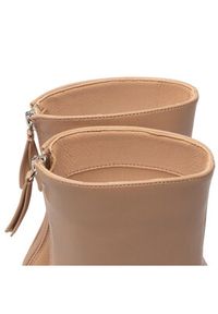 DeeZee Botki ZALY30747-1 Beżowy. Kolor: beżowy. Materiał: skóra #3