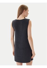 Calvin Klein Sukienka dzianinowa LV044D017G Szary Relaxed Fit. Kolor: szary. Materiał: syntetyk