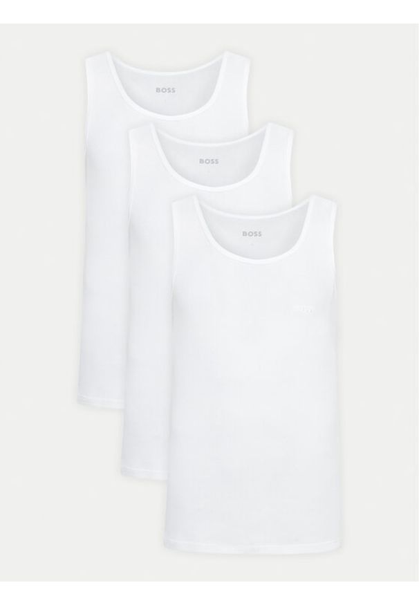 BOSS Komplet tank topów 50542132 Biały Regular Fit. Kolor: biały. Materiał: bawełna
