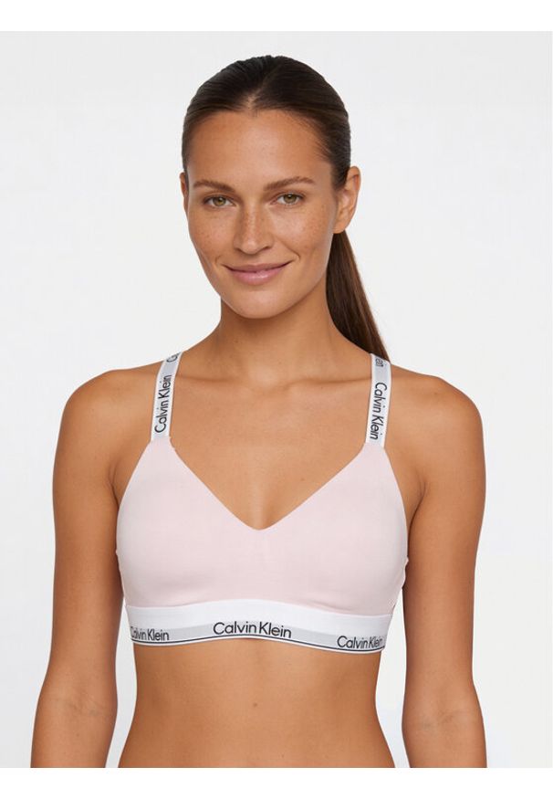 Calvin Klein Underwear Biustonosz braletka LV00QF8504 Różowy. Kolor: różowy. Materiał: bawełna