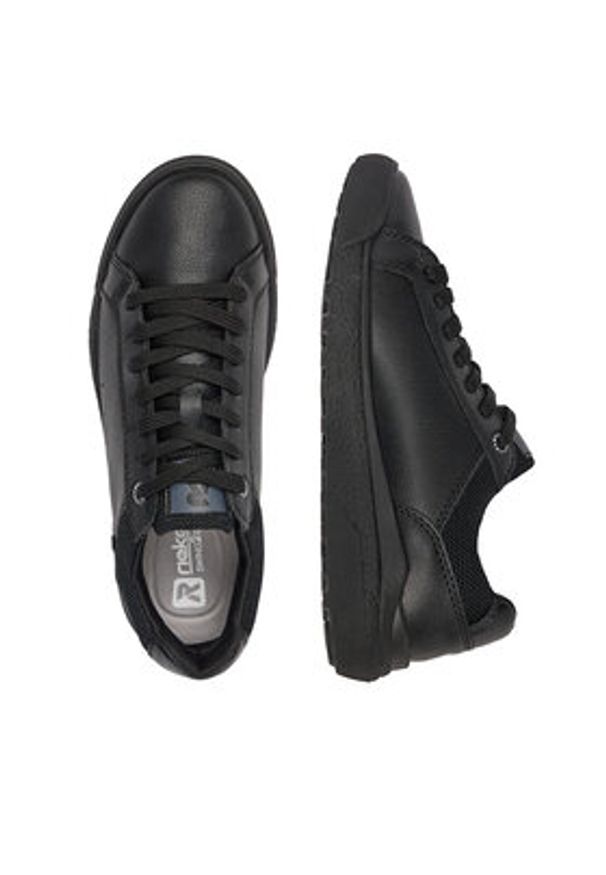 Rieker Revolution Lifestyle Sneakersy W1100-00 Czarny. Kolor: czarny. Materiał: skóra