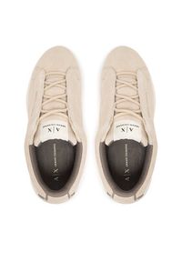 Armani Exchange Sneakersy XW001666 AF17465 U1092 Beżowy. Kolor: beżowy. Materiał: zamsz, skóra #4