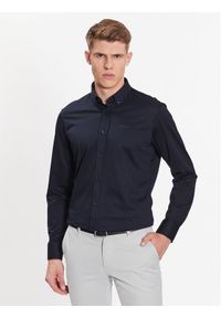 BOSS - Boss Koszula 50469378 Granatowy Regular Fit. Kolor: niebieski. Materiał: bawełna, syntetyk