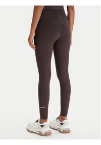 Guess Legginsy V6RB11 KD952 Brązowy Slim Fit. Kolor: brązowy. Materiał: syntetyk #4