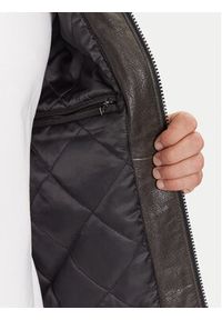 JOOP! Kurtka skórzana Cleary 80000863 Szary Regular Fit. Kolor: szary. Materiał: skóra #3