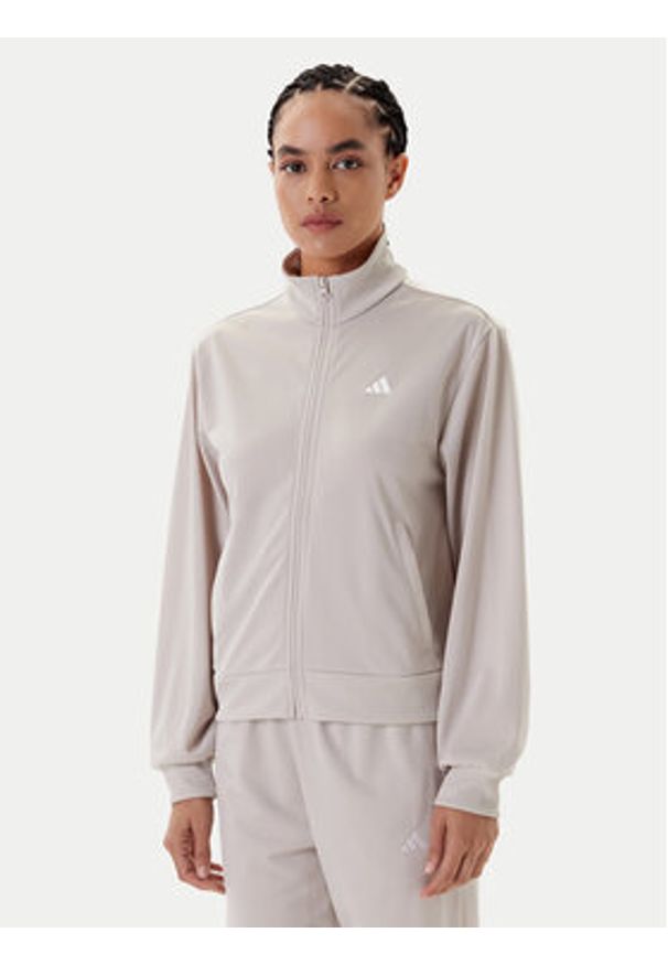 Adidas - adidas Dres Essentials Feel Cozy JX0515 Beżowy Regular Fit. Kolor: beżowy. Materiał: syntetyk