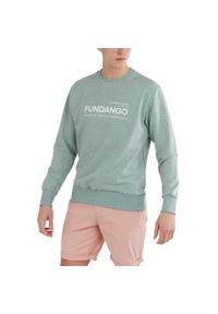 FUNDANGO - Bluza męska Fundango Warren. Kolor: zielony. Styl: sportowy #1
