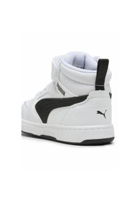 Puma - Buty do chodzenia dla dzieci PUMA Rebound V6 Mid. Kolor: czarny, biały, wielokolorowy. Sport: turystyka piesza