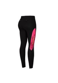 Legginsy do biegania damskie EXTREME HOBBY FLOWERS. Kolor: różowy. Materiał: poliester, elastan. Sezon: jesień, wiosna. Sport: kolarstwo, bieganie