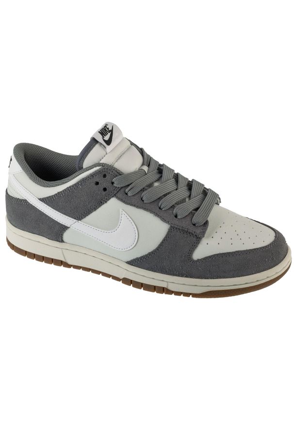 Nike - Buty sportowe Sneakersy męskie, Dunk Low Retro SE. Kolor: szary. Sport: turystyka piesza