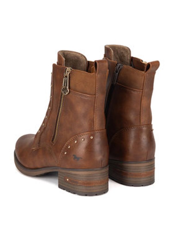 Mustang Trzewiki 1229-522 Brązowy. Kolor: brązowy. Materiał: materiał