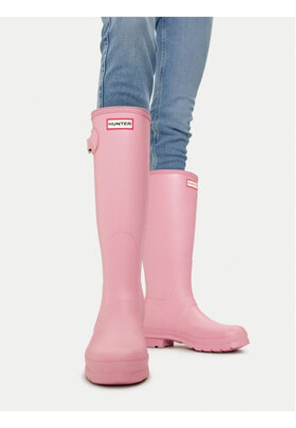 Hunter Kalosze WFT1000RMA-PGP Różowy. Kolor: różowy. Materiał: kauczuk