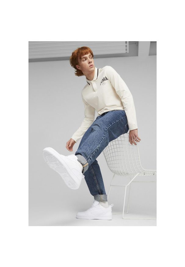 Puma - Buty do chodzenia męskie PUMA Rebound V6 Low. Kolor: szary, biały, wielokolorowy. Sport: turystyka piesza