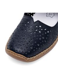 Rieker Półbuty 41399-14 Granatowy. Kolor: niebieski. Materiał: skóra #8