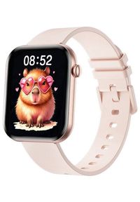 Rubicon - Zegarek dziecięcy SMARTWATCH RUBICON RNCF49 pink/pink silicone. Rodzaj zegarka: smartwatch