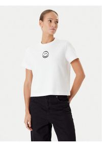 Vero Moda T-Shirt Sara 10311633 Biały Regular Fit. Kolor: biały. Materiał: bawełna